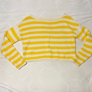 Sunny Stripes Women's Crew Neck Sweater